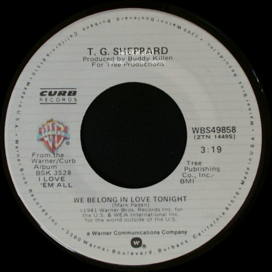 T. G. Sheppard - We Belong In Love Tonight / Only One You side A