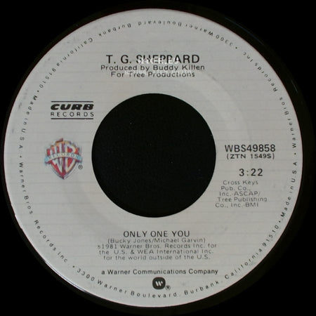 T. G. Sheppard - We Belong In Love Tonight / Only One You side B