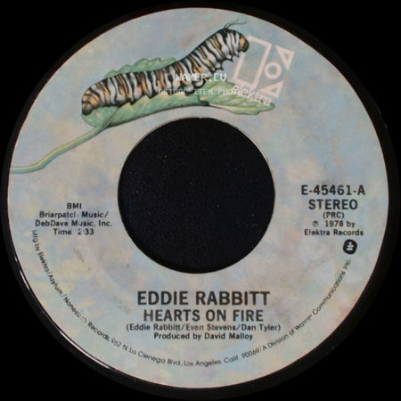 Eddie Rabbitt - Hearts On Fire / The Girl On My Mind side A