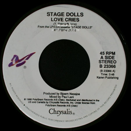 Stage Dolls - Love Cries / Ammunition side A