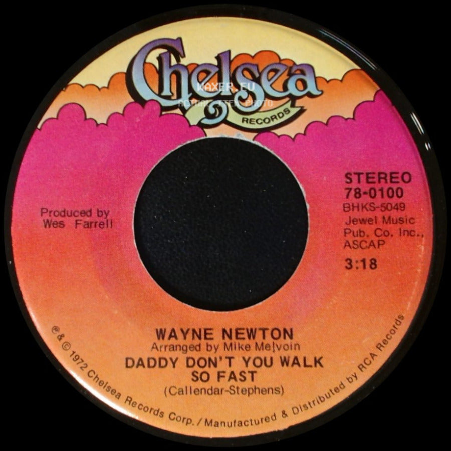 Wayne Newton - Daddy Don't You Walk So Fast / Echo Valley side A