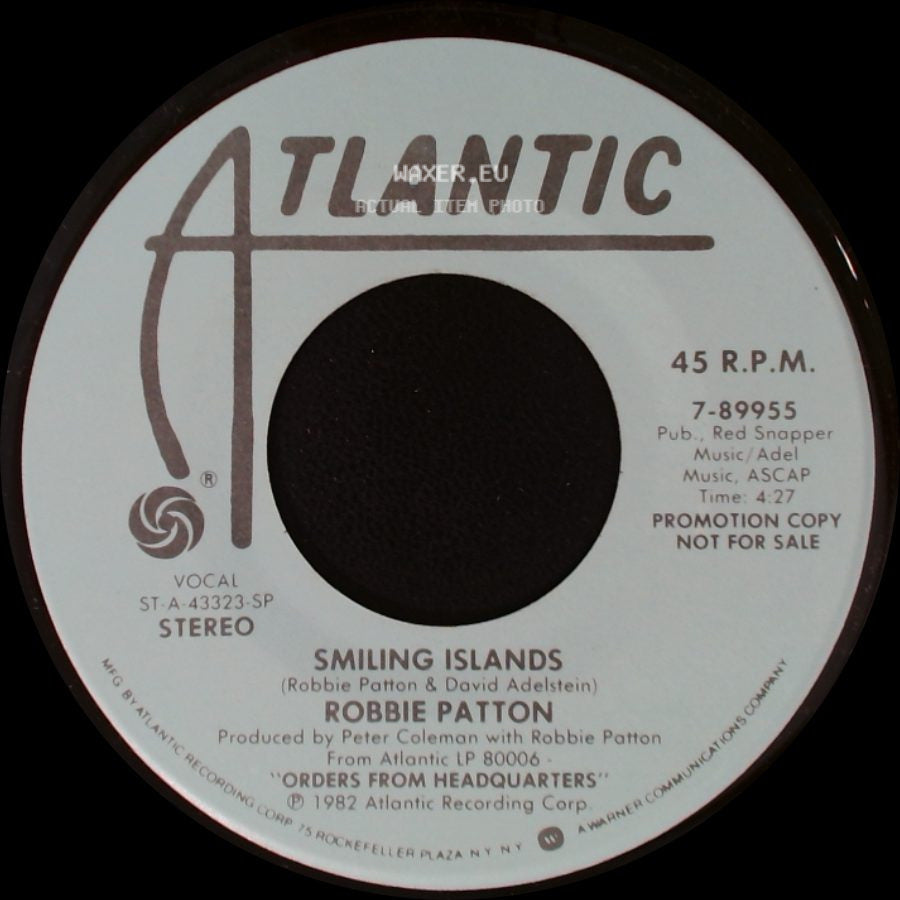 Robbie Patton - Smiling Islands / Smiling Islands side B