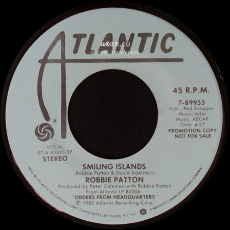 Robbie Patton - Smiling Islands / Smiling Islands side A
