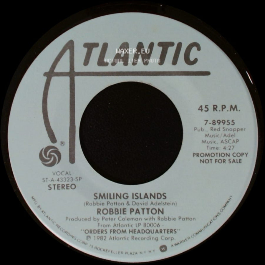 Robbie Patton - Smiling Islands / Smiling Islands side A