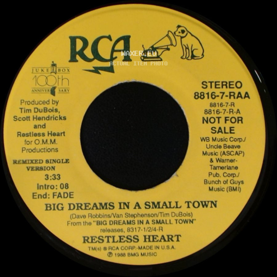 Restless Heart - Big Dreams In A Small Town / Big Dreams In A Small Town side A