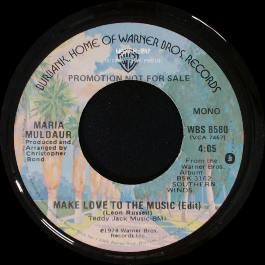 Maria Muldaur - Make Love To The Music (Edit) / Make Love To The Music (Edit) side A