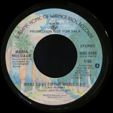 Maria Muldaur - Make Love To The Music (Edit) / Make Love To The Music (Edit) side B