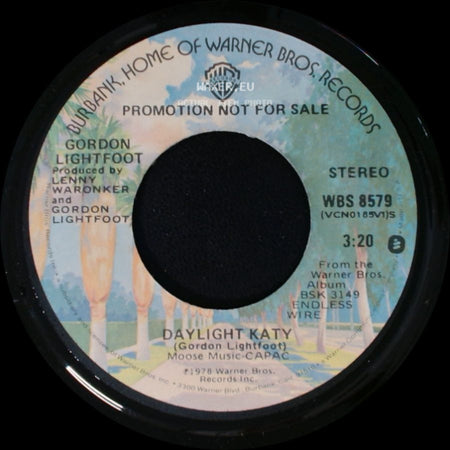 Gordon Lightfoot - Daylight Katy / Daylight Katy side B