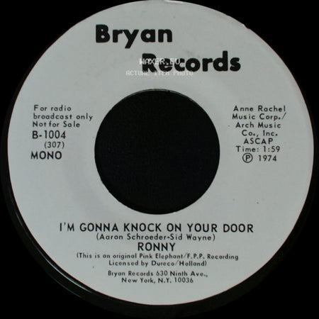 Ronny - I'm Gonna Knock On Your Door / I'm Gonna Knock On Your Door side A