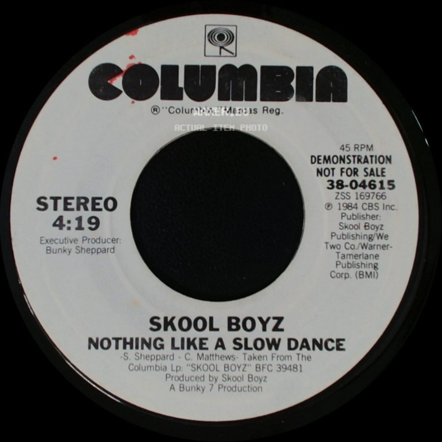 Skool Boyz - Nothing Like A Slow Dance / Nothing Like A Slow Dance side B