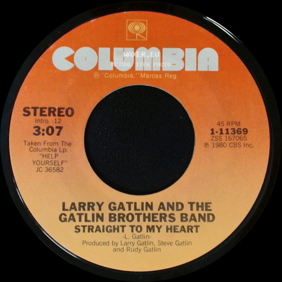 Larry Gatlin And The Gatlin Brothers Band - Take Me To Your Lovin' Place / Straight To My Heart side B
