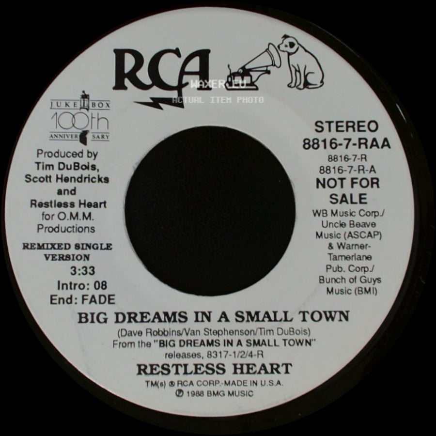 Restless Heart - Big Dreams In A Small Town / Big Dreams In A Small Town side A