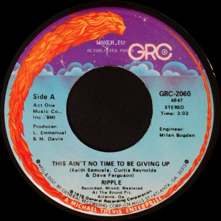 Ripple - This Ain't No Time To Be Giving Up / Dance Lady Dance side A