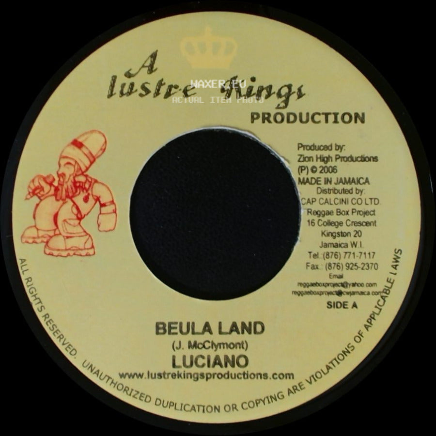 Luciano / Ras Attitude - Beula Land / All We Need Is Love side A
