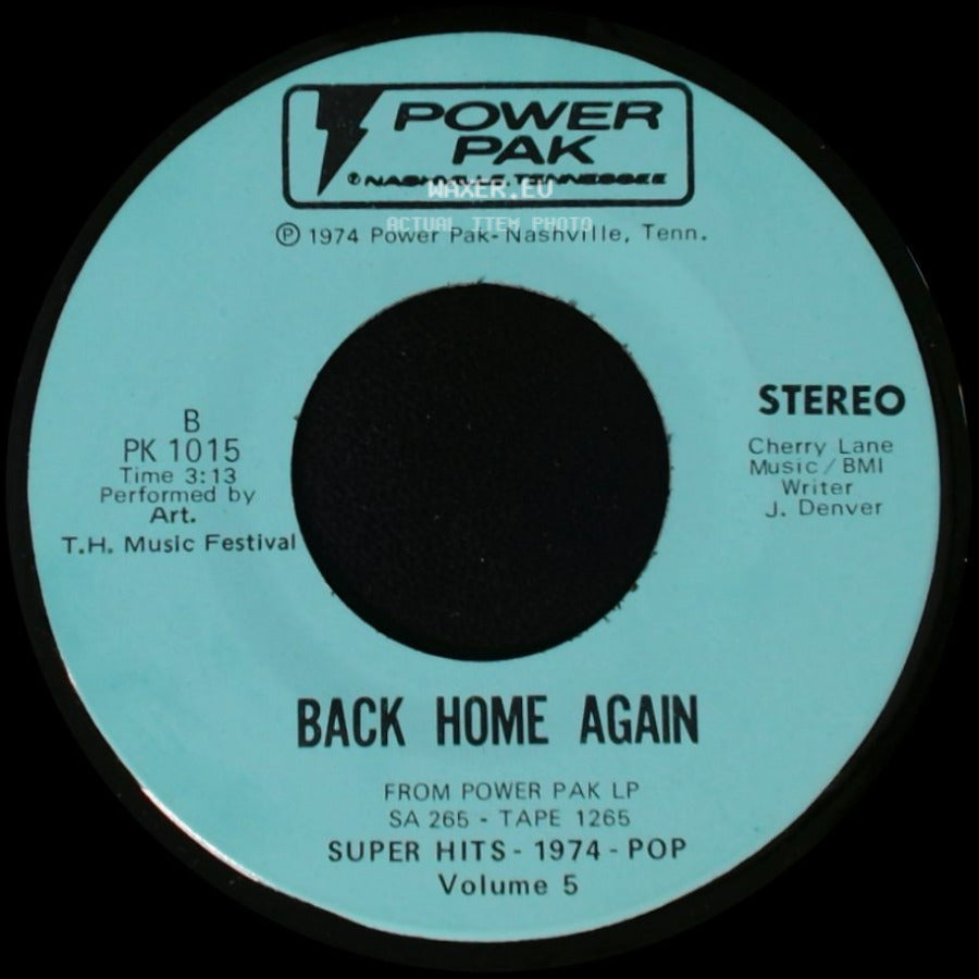 T.H. Music Festival / Art - Fairytale / Back Home Again side B