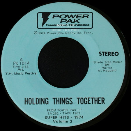 Unknown Artist - Holding Things Together / I Overlooked An Orchid side A