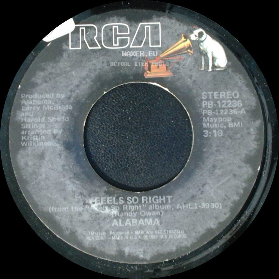 Alabama - Feels So Right / See The Embers, Feel The Flame side A