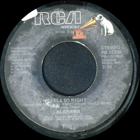 Alabama - Feels So Right / See The Embers, Feel The Flame side A