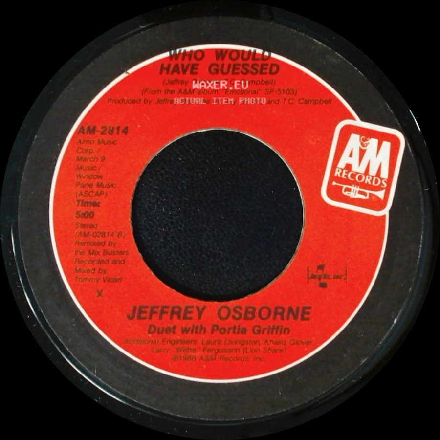 Jeffrey Osborne - You Should Be Mine (The Woo Woo Song) / Who Would Have Guessed side B