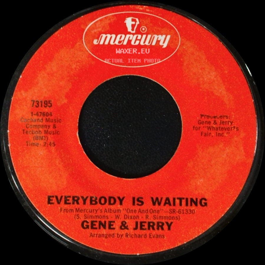 Gene & Jerry - Ten And Two (Take This Woman Off The Corner) / Everybody Is Waiting side B