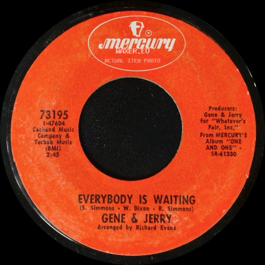 Gene & Jerry - Ten And Two (Take This Woman Off The Corner) / Everybody Is Waiting side B