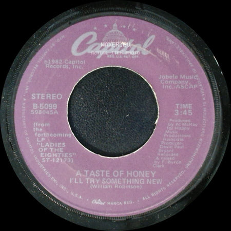 A Taste Of Honey - Good-Bye Baby / I'll Try Something New side B