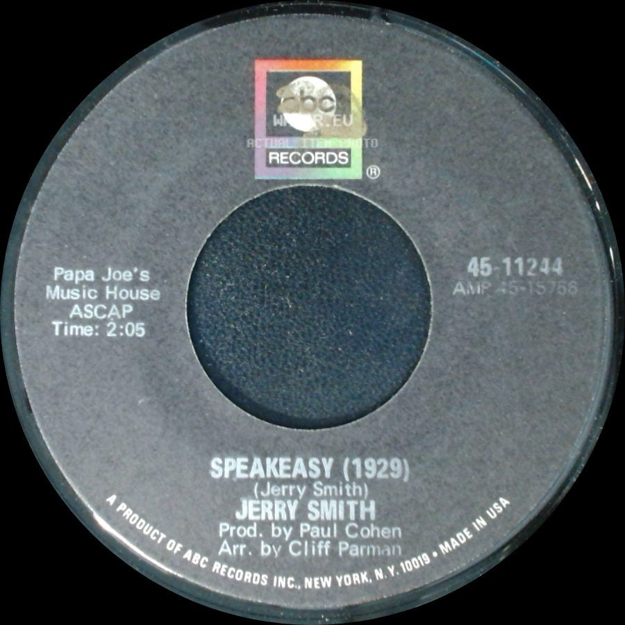 Jerry Smith - Tokyo Butterfly / Speakeasy (1929) side B