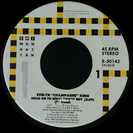 Evelyn "Champagne" King - Hold On To What You've Got (Set It Off Dub) / Hold On To What You've Got side B