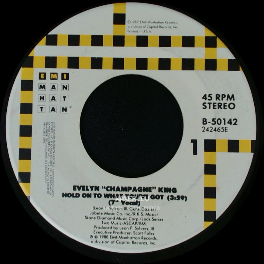 Evelyn "Champagne" King - Hold On To What You've Got (Set It Off Dub) / Hold On To What You've Got side B