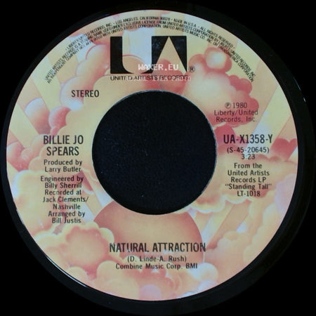 Billie Jo Spears - Natural Attraction / You Could Know As Much About A Stranger side A