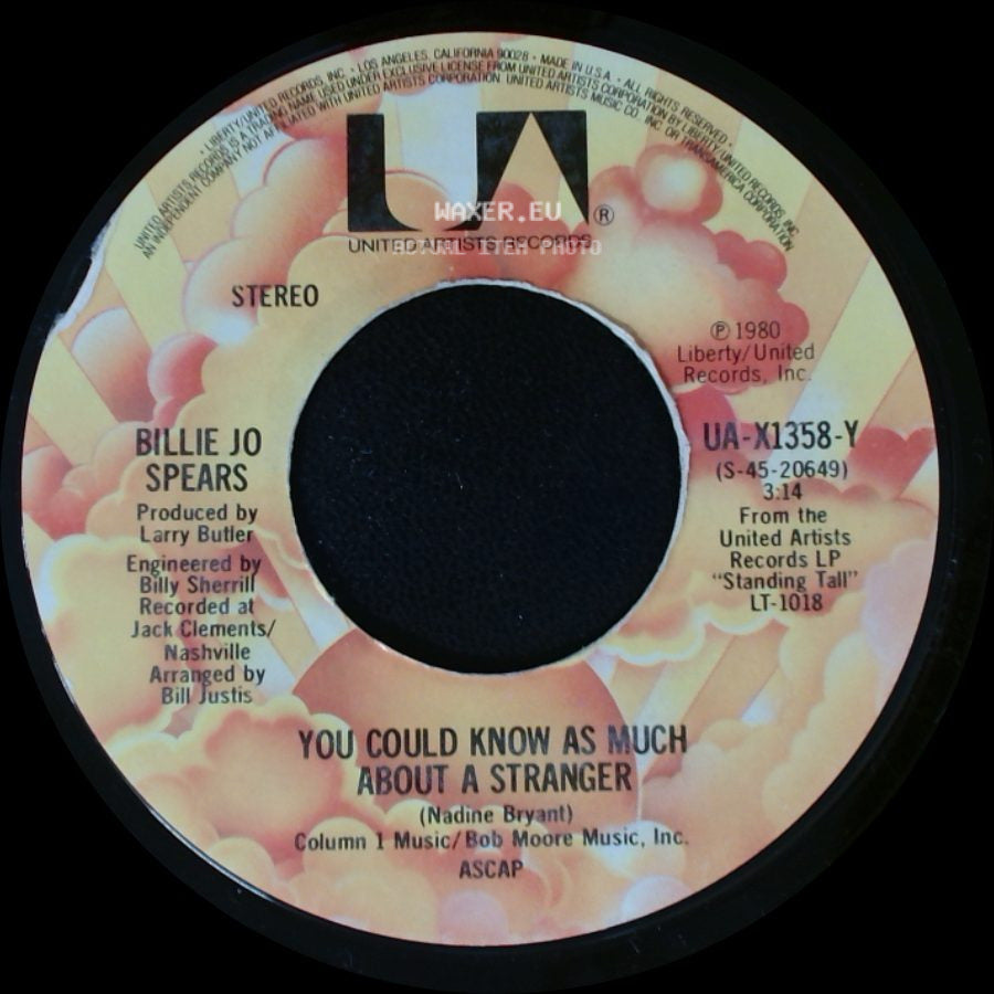 Billie Jo Spears - Natural Attraction / You Could Know As Much About A Stranger side B