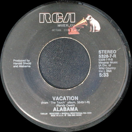 Alabama - Vacation / Face To Face side A