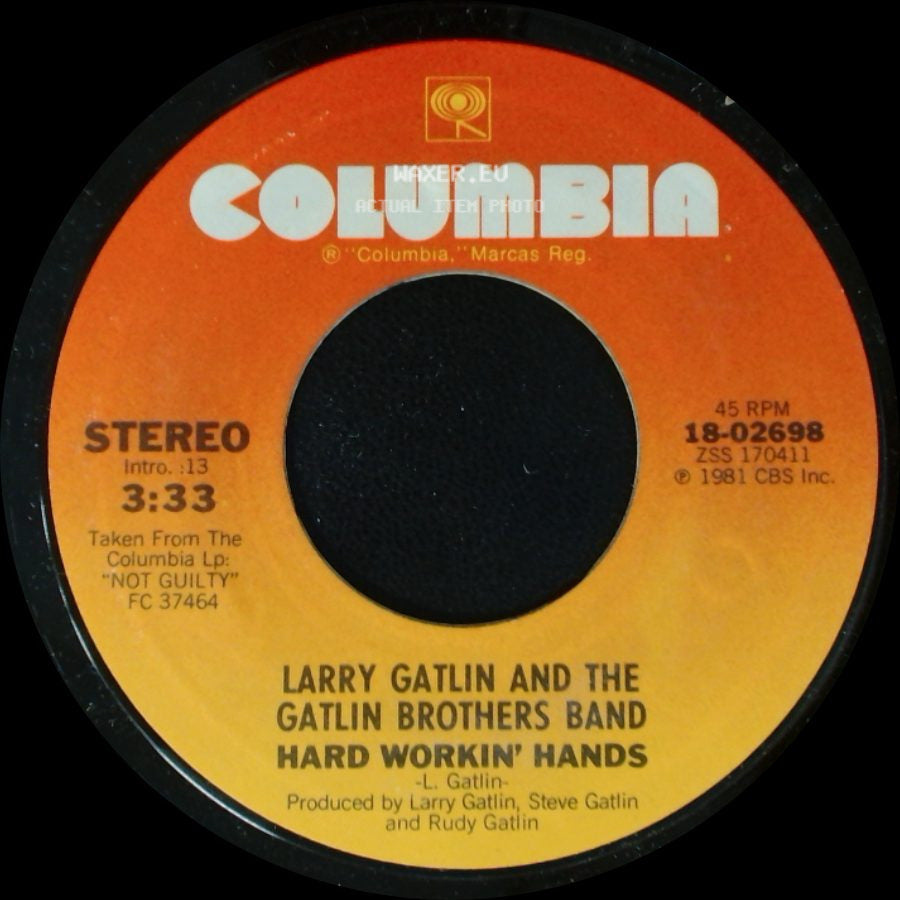 Larry Gatlin And The Gatlin Brothers Band - In Like With Each Other / Hard Workin' Hands side B