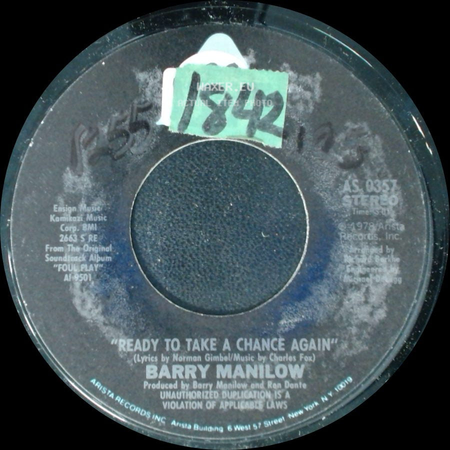 Barry Manilow - Sweet Life / Ready To Take A Chance Again side B