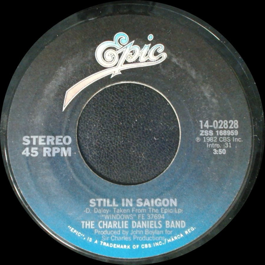 The Charlie Daniels Band - Blowing Along With The Wind / Still In Saigon side B