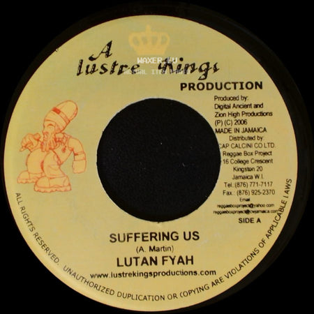 Lutan Fyah / Red Razor - Suffering Us / Version side A