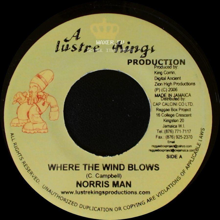 Norris Man / Arkangel - Where The Wind Blows / Better Must Come side A