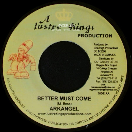 Norris Man / Arkangel - Where The Wind Blows / Better Must Come side B