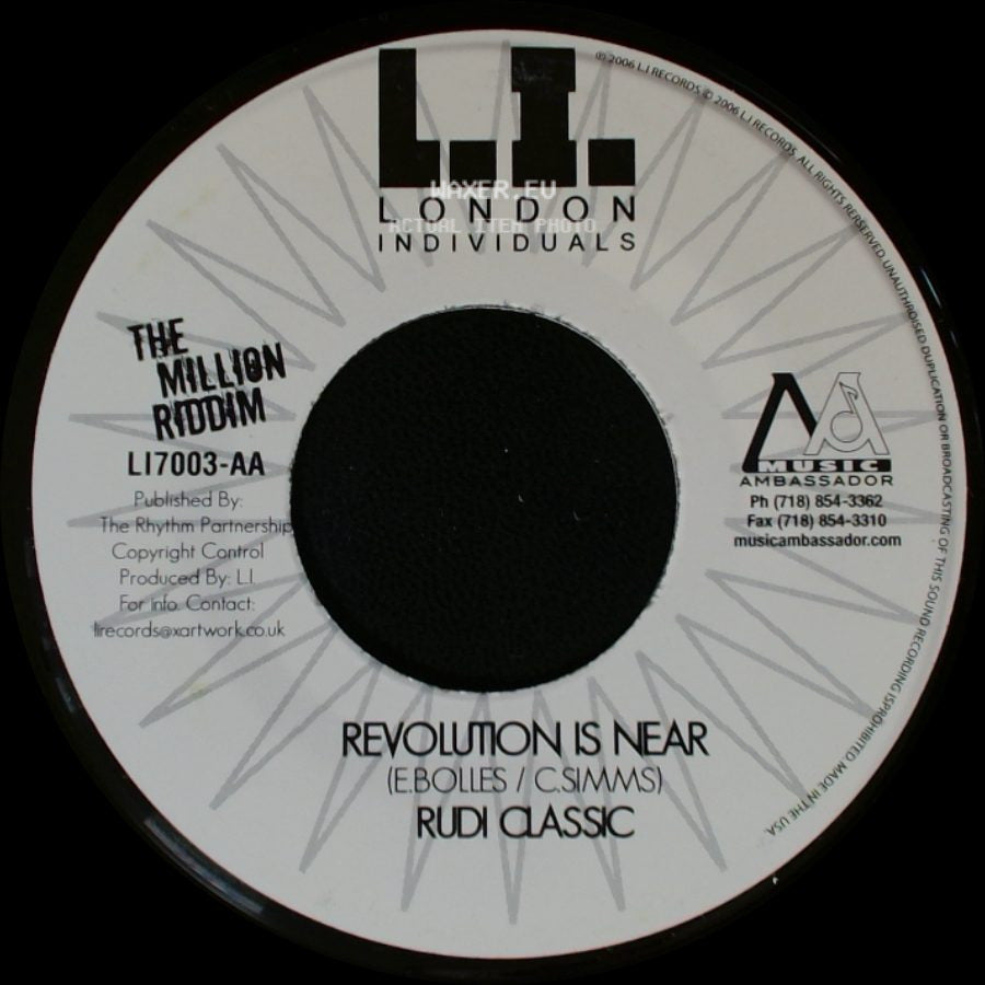 Rudi Classic / Fantan Mojah - Revolution Is Near / Jah Mek Me Stronger side A