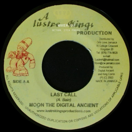 Moon The Digital Ancient / Turbulence - Last Call / Revolution Pon The Wicked side A