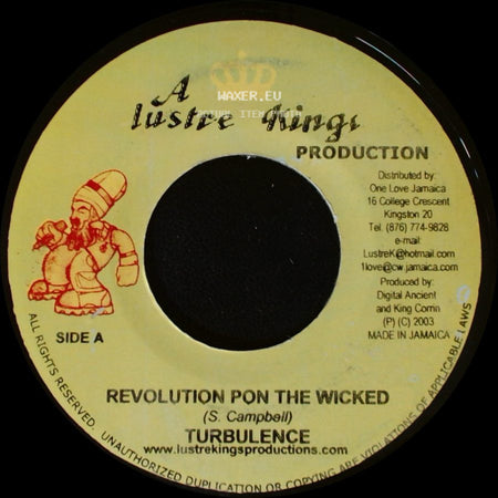 Moon The Digital Ancient / Turbulence - Last Call / Revolution Pon The Wicked side B
