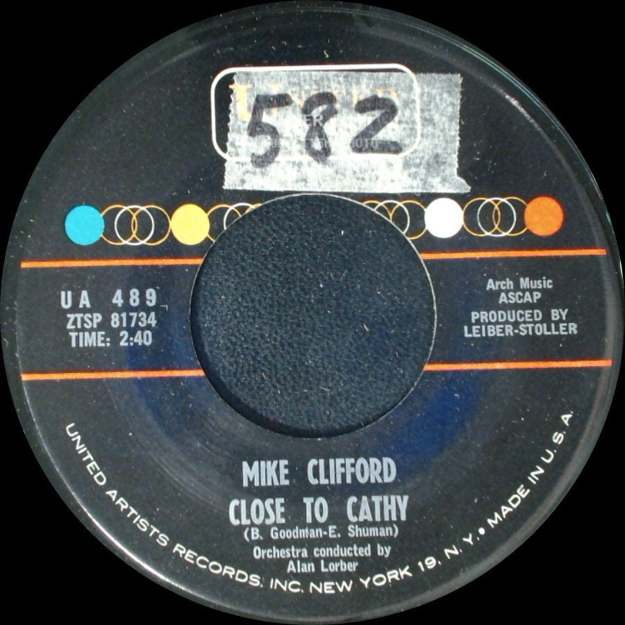 Mike Clifford - Close To Cathy / She's Just Another Girl side A