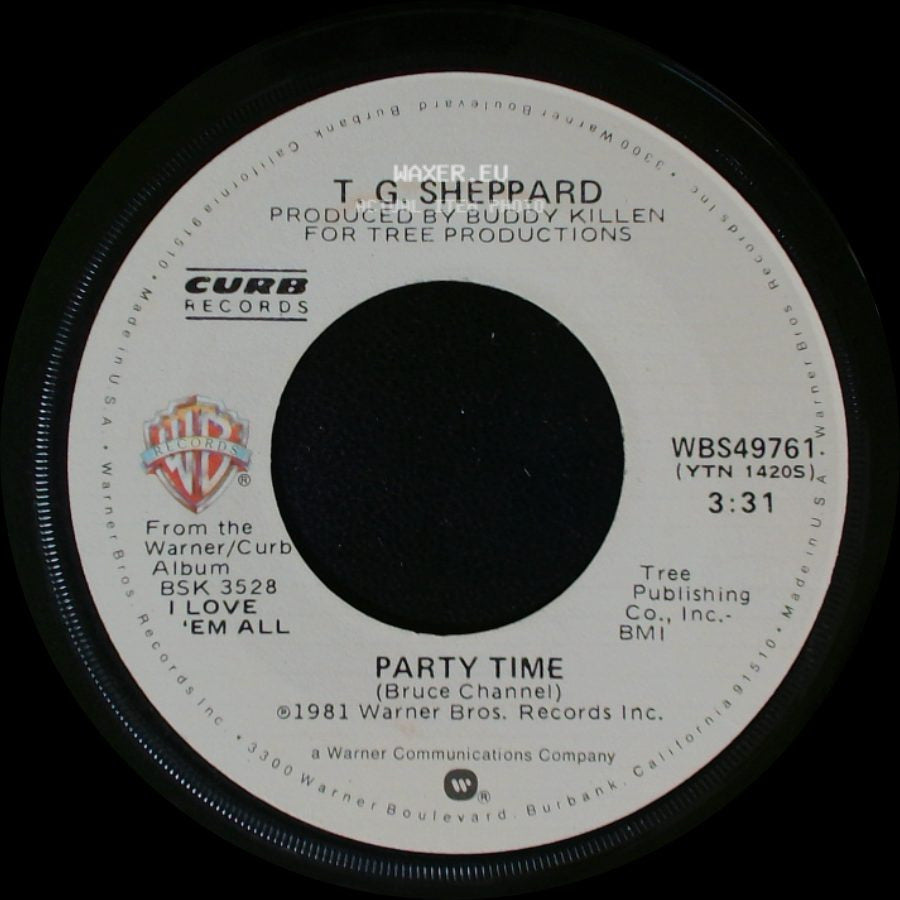 T. G. Sheppard - You Waltzed Yourself Right Into My Life / Party Time side B