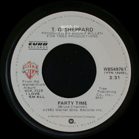 T. G. Sheppard - You Waltzed Yourself Right Into My Life / Party Time side B