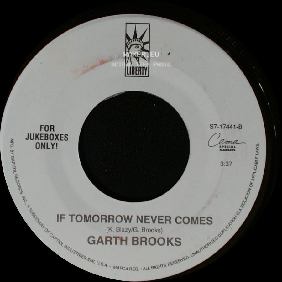 Garth Brooks - The Dance / If Tomorrow Never Comes side B