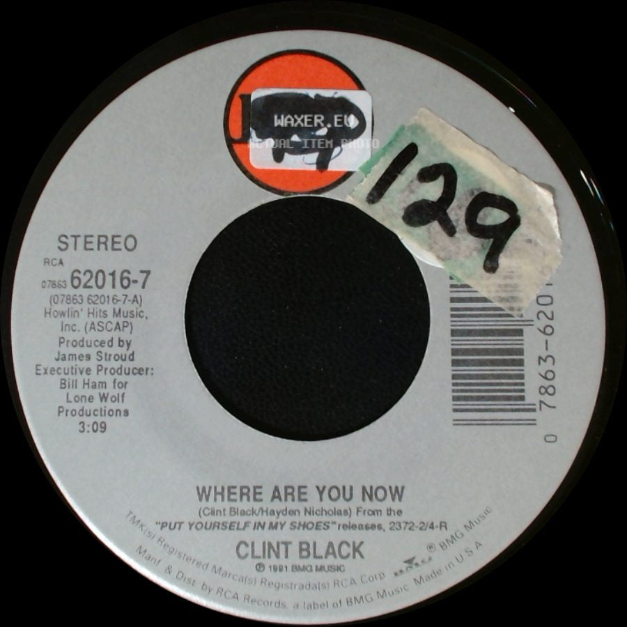 Clint Black - Muddy Water / Where Are You Now side B
