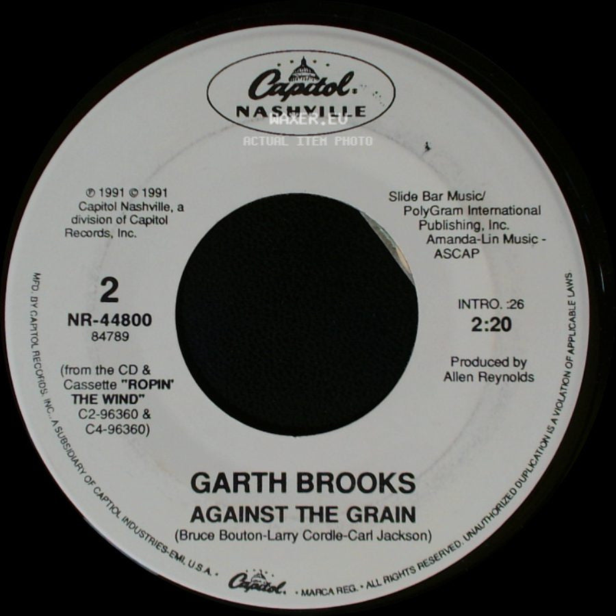Garth Brooks - Shameless / Against The Grain side B
