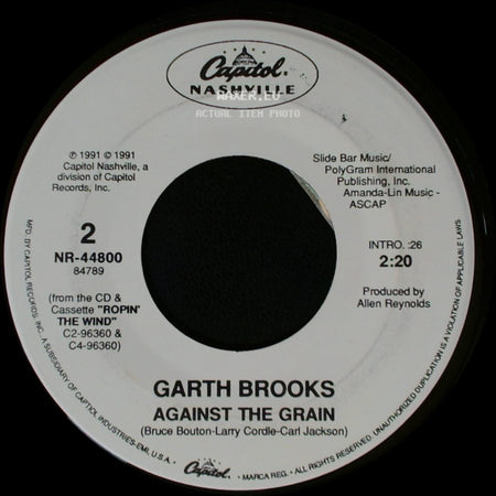 Garth Brooks - Shameless / Against The Grain side B