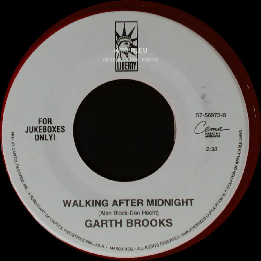Garth Brooks - Learning To Live Again / Walking After Midnight side B