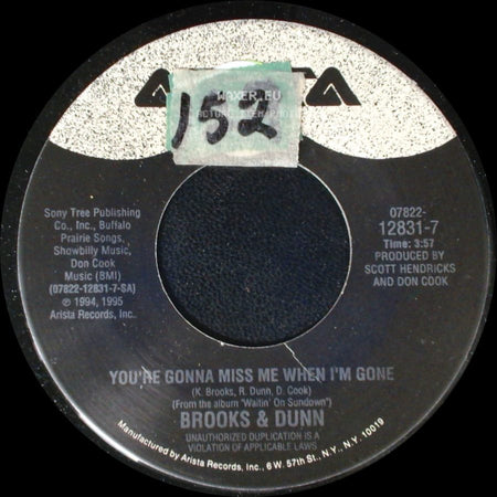 Brooks & Dunn - You're Gonna Miss Me When I'm Gone / If That's The Way You Want It side A